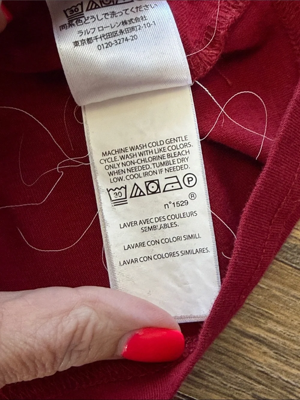 Polo Ralph Lauren Boys XL 18-20 Long Sleeve Pony Logo T-Shirt Red
